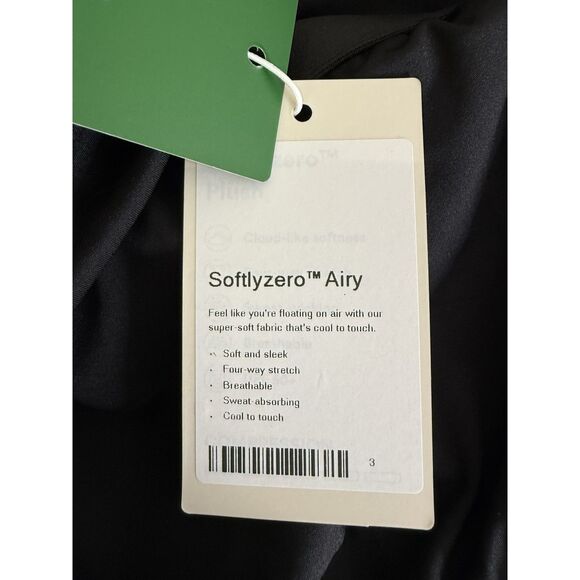 Halara Softlyzero Bodycon Midi Dress Size M Black High Neck Leg Slit Fitted New - Picture 10 of 15
